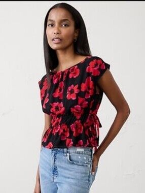 *NWT* Banana Republic Side-Tie Top
